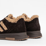 Women's leather leisure boots with insulation