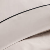 Set: satin bed linen, 200x220 cm, and satin sheet with elastic, 200x220 cm