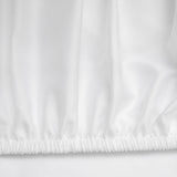 Set: satin bed linen, 200x220 cm, and satin sheet with elastic, 200x220 cm