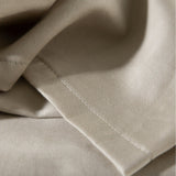 Set: satin bed linen, 200x220 cm, and satin sheet with elastic, 200x220 cm