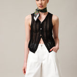 Women's knitted waistcoat