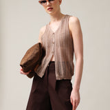 Women's knitted waistcoat