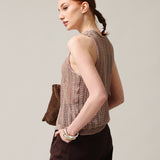 Women's knitted waistcoat