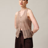 Women's knitted waistcoat