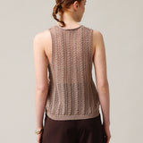 Women's knitted waistcoat