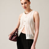 Women's knitted waistcoat