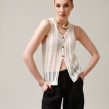 Women's knitted waistcoat