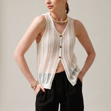 Women's knitted waistcoat