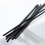 Black natural rattan sticks, 250 x 4mm, 8 pcs.