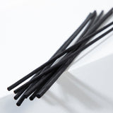 Black natural rattan sticks, 250 x 4mm, 8 pcs.