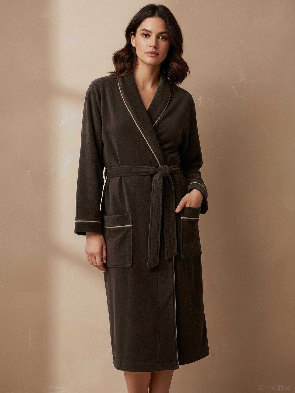 Set: dressing gown, bath mat (50 x 85 cm) and a large terry towel – 90 x 170 cm