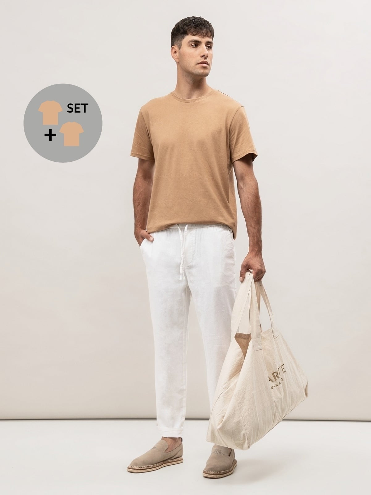 Men's short-sleeved T-shirt, 2 pcs.
