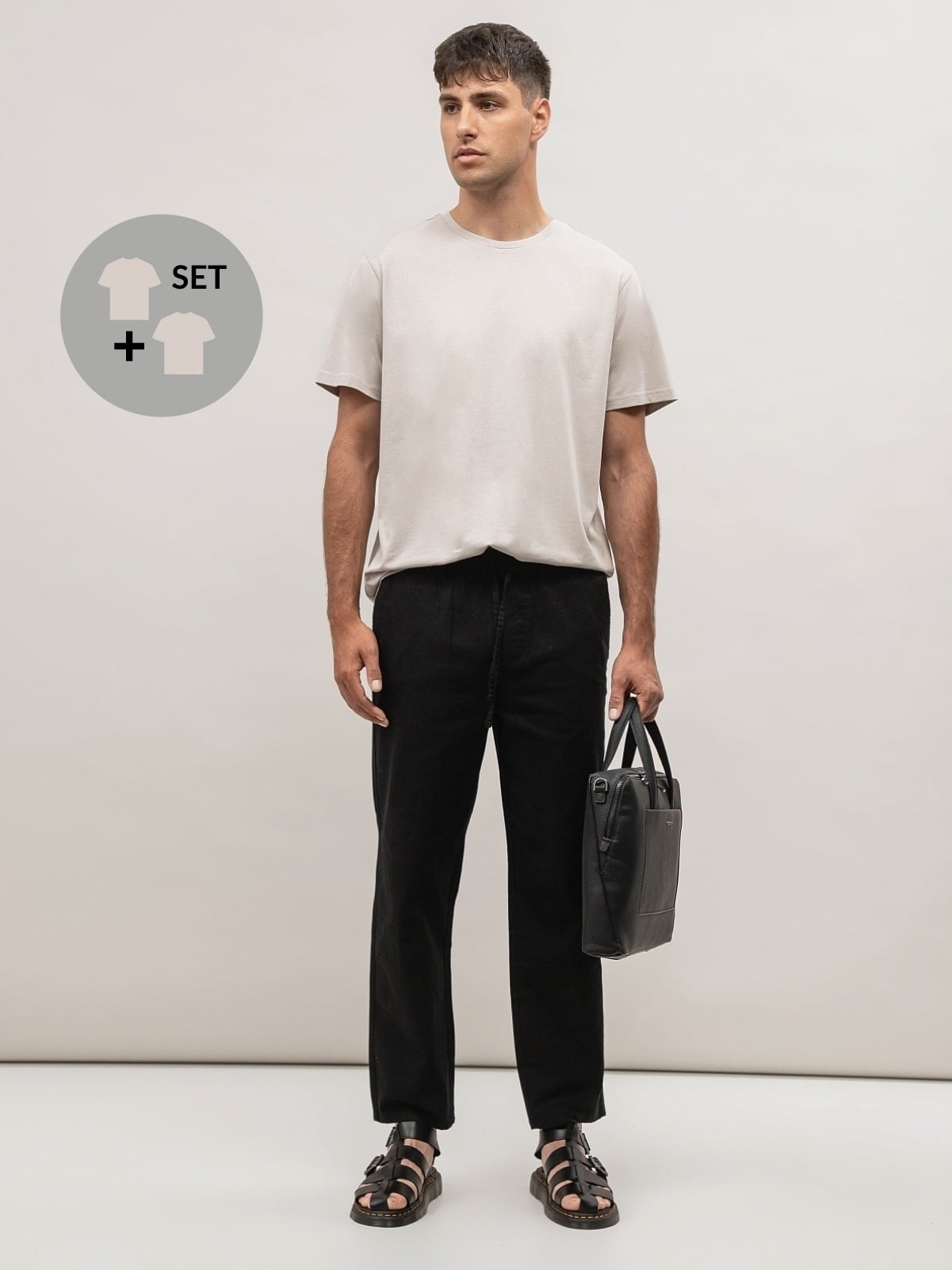 Men's short-sleeved T-shirt, 2 pcs.