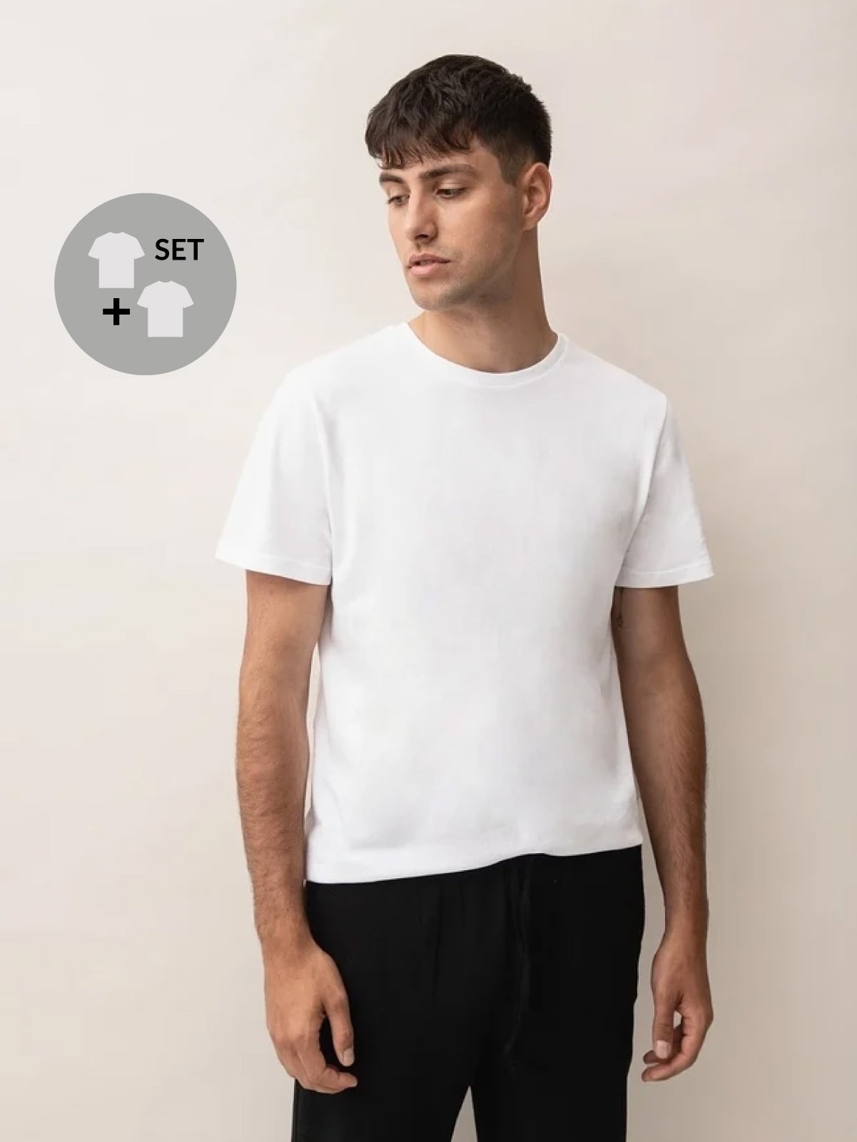 Men's short-sleeved T-shirt, 2 pcs.