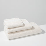 Set: velour shawl-collared dressing gown and cotton towels (3 VNT, 30x50, 50x90, 70x140)