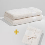 Set: cotton towels (2 VNT, 70x140 cm) cotton towels (4 VNT, 30 x 50 cm)