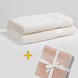 Set: cotton towels (2 VNT, 70x140 cm) cotton towels MIX (4 VNT, 30 x 50 cm)