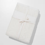 Set: cotton towels (2 VNT, 70x140 cm) and cotton towels in a basket (4 VNT, 30 x 50 cm)