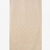 Set: large velour towel (90 x 170 cm) and scented soy wax candle "Mystical oud" 220 g