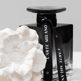 Set: velour dressing gown with shawl collar and Masako Blossom home fragrance with porcelain flower, 120 ml