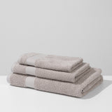 Set: cotton towels (3 VNT, 30x50, 50x90, 70x140) and cotton bath mat