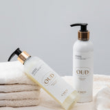 Nourishing and moisturising body-face-hands set "Oud": cleanser 250 ml + cream 250 ml