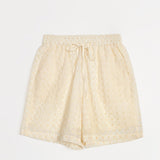 Women's embroidered shorts
