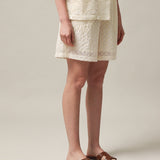 Women's embroidered shorts