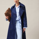Women's denim raincoat