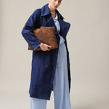 Women's denim raincoat