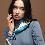 Women's scarf, 100% silk